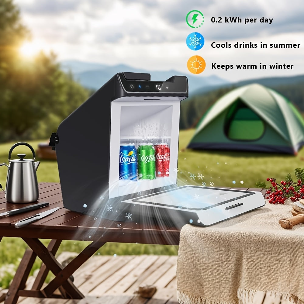 4L Car Refrigerator for Tesla Model Y Juniper 2025-2026, Rear Center Console Cooler & Warmer, Portable Freezer for Camping, Sports & Outdoor Travel