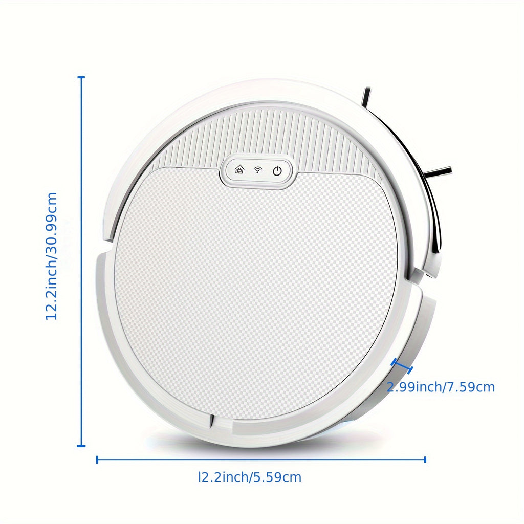 Robot Vacuum and Mop Combo, 6000PA Suction, Multiple Cleaning Modes, APP Remote Alexa Voice Control, Auto Charging, Perfect for Pet Hair, Hard Floor & Low-Pile Carpet