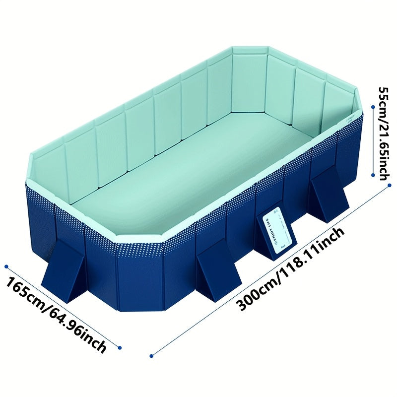 Folding Inflatable Swimming Pool, Outdoor Garden Pool, Portable Pool for Family Parties & Backyard Use