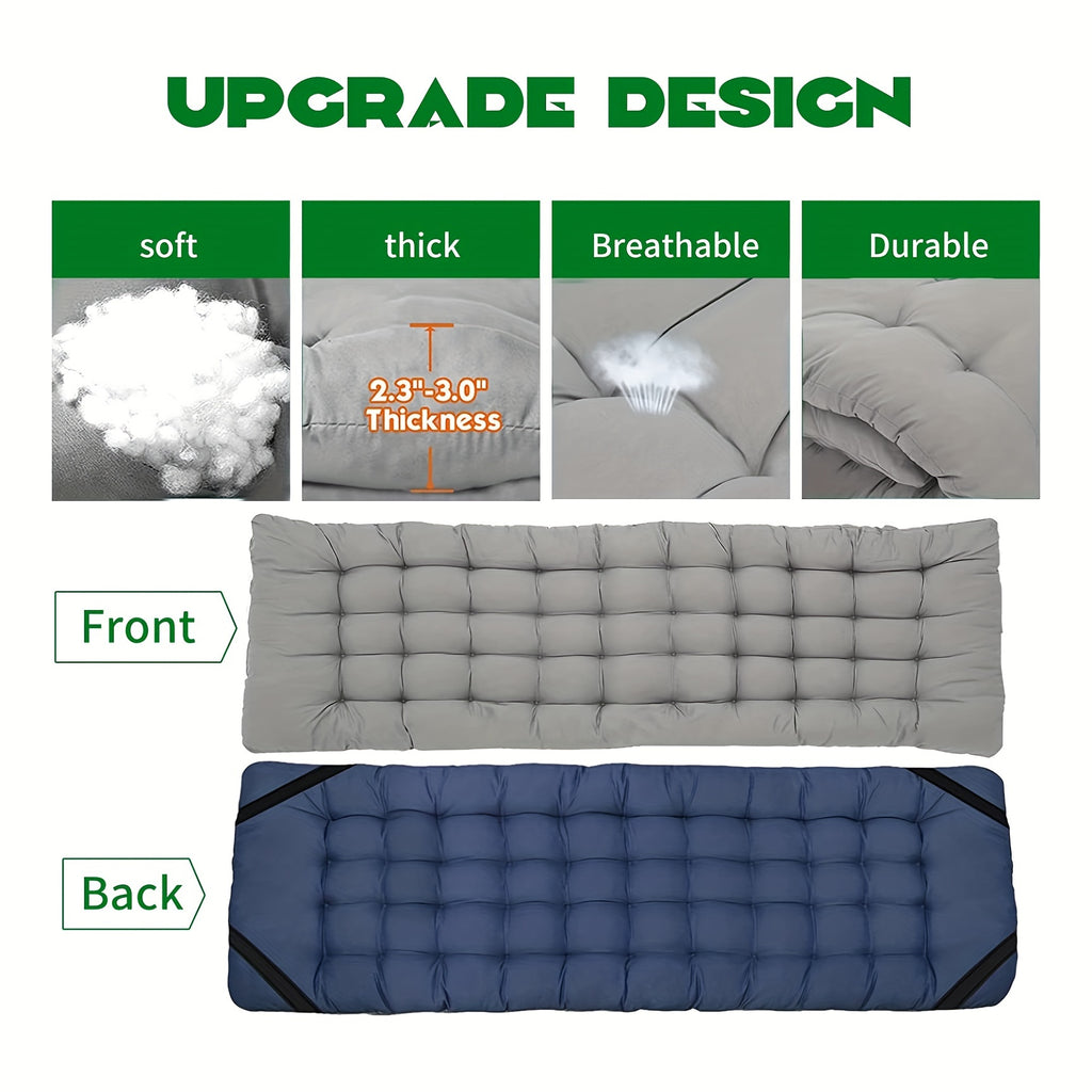 75 Inch Heavy Duty Folding Bed, Portable Camping & Guest Cot, Equipped with Carry Bag, Ideal for Home, Outdoor & Halloween Gifts