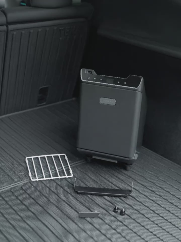 4L Car Refrigerator for Tesla Model Y Juniper 2025-2026, Rear Center Console Cooler & Warmer, Portable Freezer for Camping, Sports & Outdoor Travel